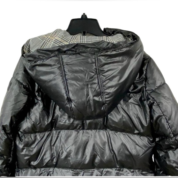 French Connection Black Hooded Puffer Coat Jacket Size Medium NWT - Picture 3 of 9